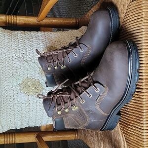 Wolverine Nolan composite toe, waterproof boots, brown, size 9M